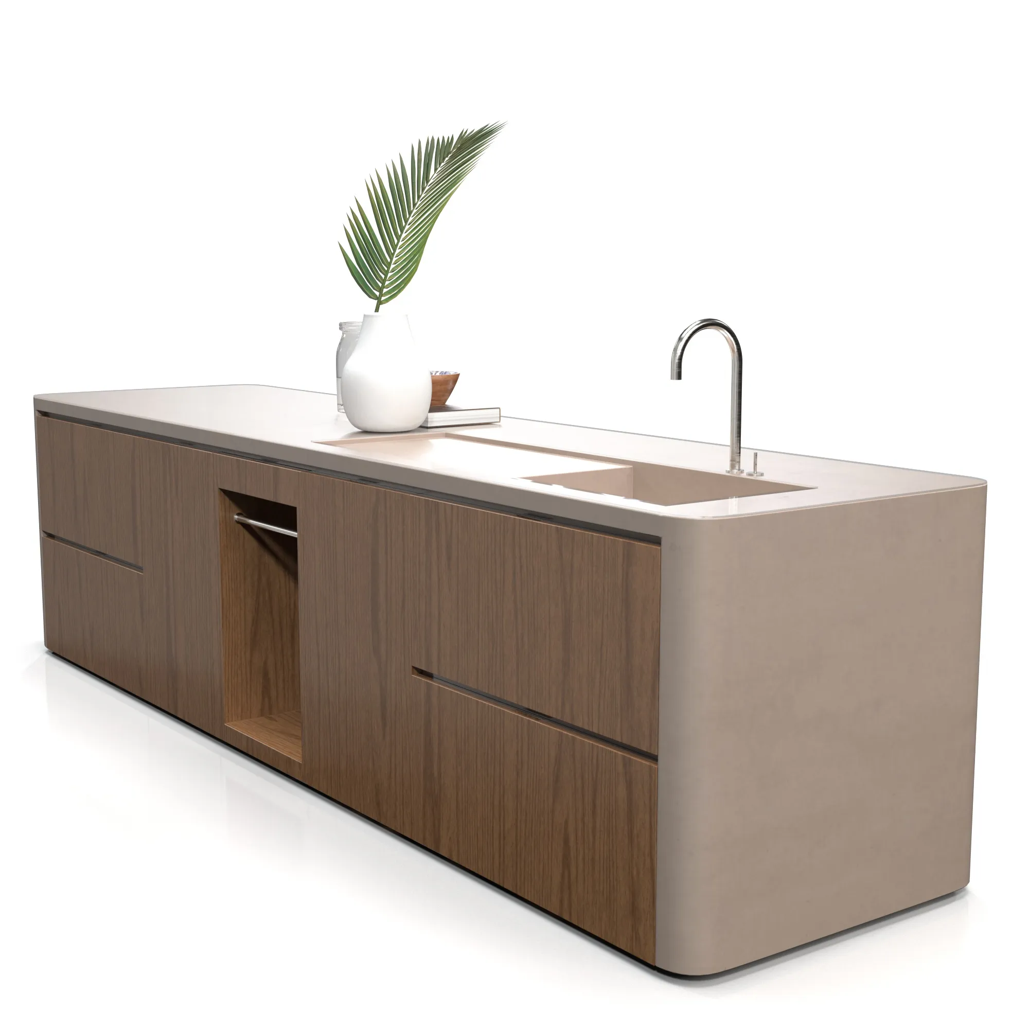 Kitchen Island Countertop 03 PBR 3D Model_06